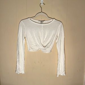 White Bell Sleeved Shirt - XS